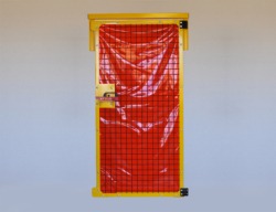 Red Weld Screen Right Hand Hinge Gates