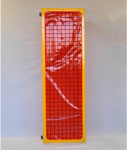 2x2 Mesh with Red Weld Screen - Hinge Left