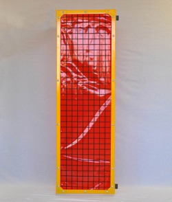 2x2 Mesh with Red Weld Screen - Hinge Right